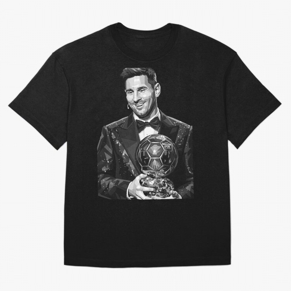 Messi grayscale Oversized T-Shirt Support Your Favorite Stars during Global Football Passion for FIFA World Cup 2026, Connected to Messi, Spain and Netherlands, Football Festival Excitement, Trophy Ambitions, Country Rivalries and Star Player Buzz;