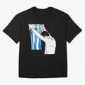 Lionel Messi holding his shirt, Argentina copa america Classic T-Shirt Turn Up for FIFA World Cup 2026 Spirit, Inspired by Brazil, Portugal and Argentina, Messi, CR7 and Mbappe, Football History, Final Match Energy, Crowd Noise and Once in a