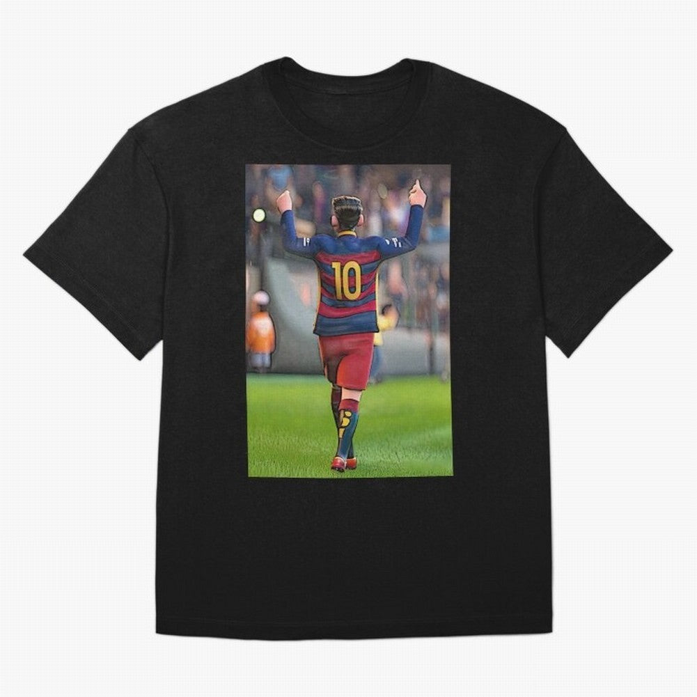 Lionel Messi (2) caricature Oversized T-Shirt Turn Up for the FIFA World Cup 2026 Group Stage Journey through CR7 and Messi Highlights, Netherlands Pride, Championship Spirit, Famous Goals, Roaring Crowds and International Football Unity; Ideal for