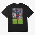 Lionel Messi (2) caricature Oversized T-Shirt Turn Up for the FIFA World Cup 2026 Group Stage Journey through CR7 and Messi Highlights, Netherlands Pride, Championship Spirit, Famous Goals, Roaring Crowds and International Football Unity; Ideal for
