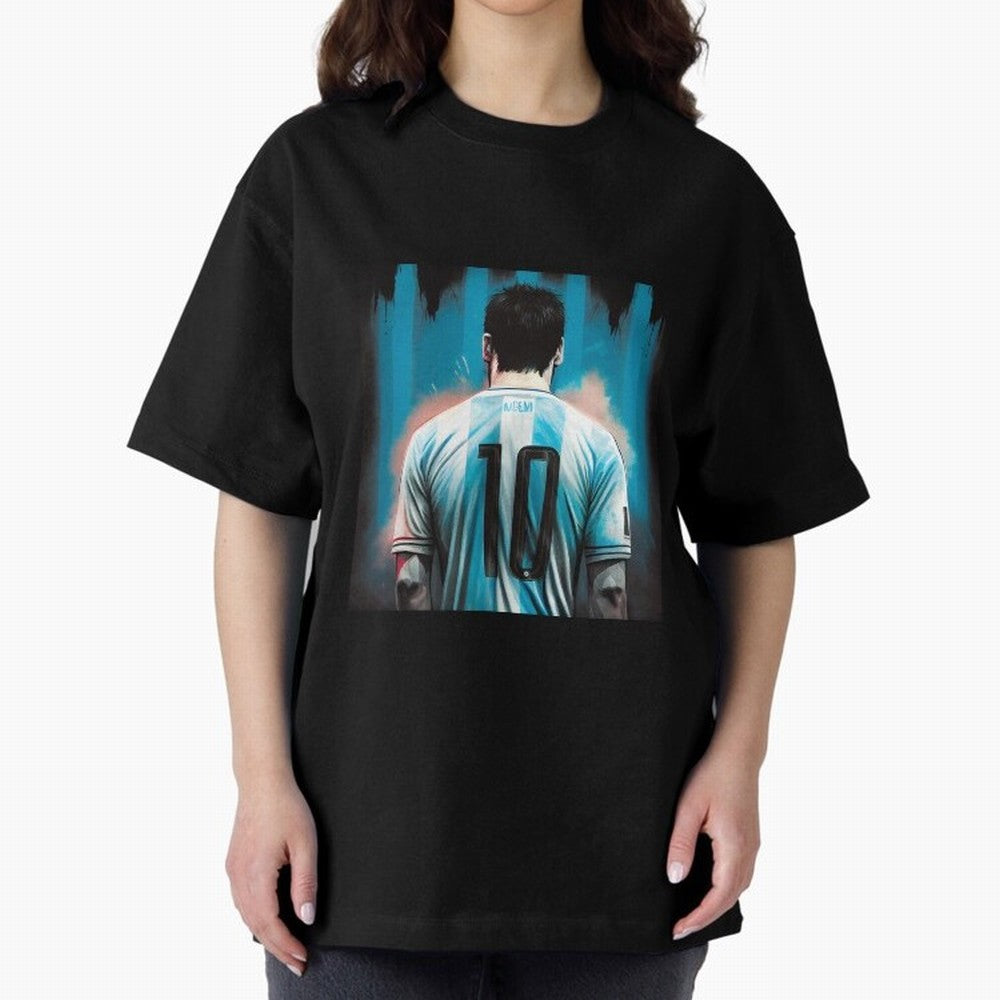 Lionel Messi Oversized T-Shirt Get Ready for Global Football Passion for FIFA World Cup 2026 USA Canada Mexico, Filled with Cristiano Ronaldo, Spain and Netherlands, Sports Nostalgia, International Competition, Famous Players and Unforgettable