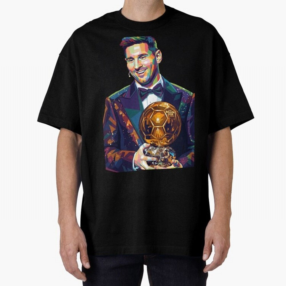 Messi Wpap Oversized T-Shirt Follow the Final Road of FIFA World Cup 2026 for Fans of Cristiano Ronaldo, Haaland and CR7 and France, Bringing Match Day Excitement, Supporter Culture, Golden Goals and Global Football Passion; Made for Collectors Who