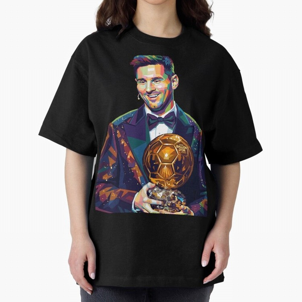 Messi Wpap Oversized T-Shirt Follow the Final Road of FIFA World Cup 2026 for Fans of Cristiano Ronaldo, Haaland and CR7 and France, Bringing Match Day Excitement, Supporter Culture, Golden Goals and Global Football Passion; Made for Collectors Who