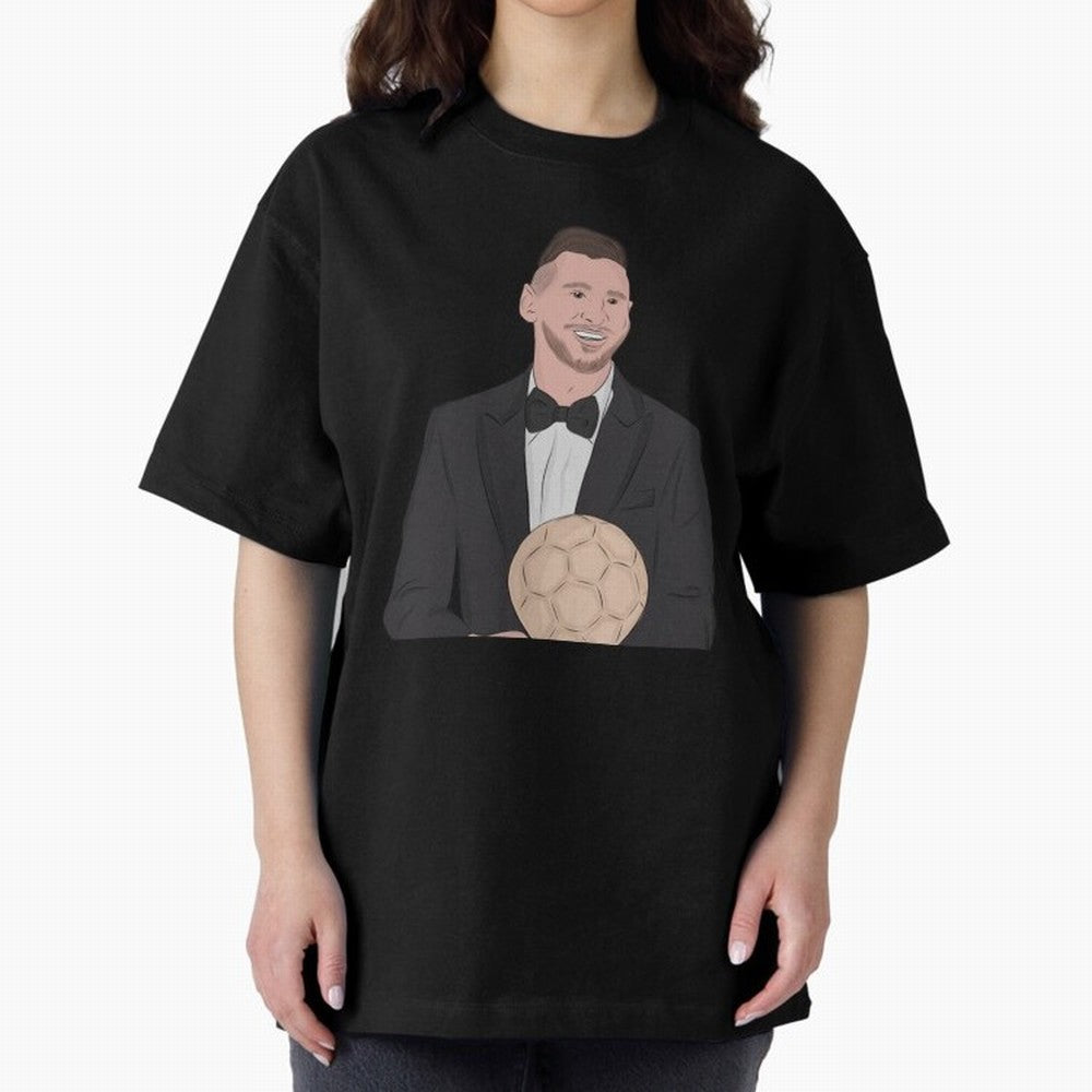 Lionel Messi 2023 Ballon d'Or Classic T-Shirt Carry the Dream of FIFA World Cup 2026 USA Canada Mexico for Fans of Cristiano Ronaldo, Haaland and CR7 and Argentina and Brazil, Bringing Retro Football Energy, Iconic Rivalries, Trophy Chase Drama and