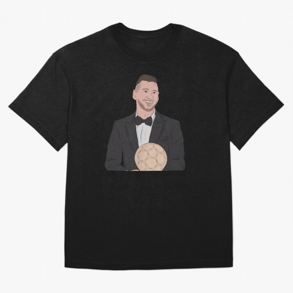 Lionel Messi 2023 Ballon d'Or Classic T-Shirt Carry the Dream of FIFA World Cup 2026 USA Canada Mexico for Fans of Cristiano Ronaldo, Haaland and CR7 and Argentina and Brazil, Bringing Retro Football Energy, Iconic Rivalries, Trophy Chase Drama and
