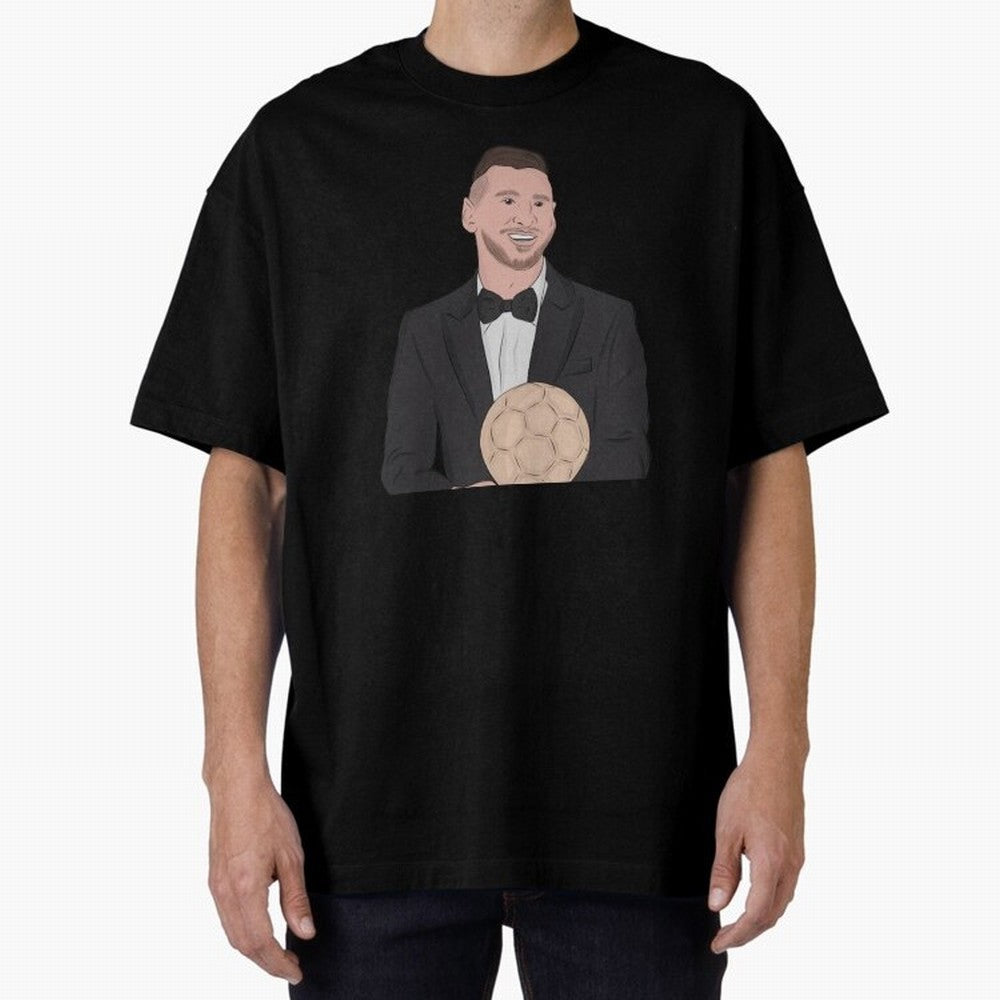 Lionel Messi 2023 Ballon d'Or Classic T-Shirt Carry the Dream of FIFA World Cup 2026 USA Canada Mexico for Fans of Cristiano Ronaldo, Haaland and CR7 and Argentina and Brazil, Bringing Retro Football Energy, Iconic Rivalries, Trophy Chase Drama and