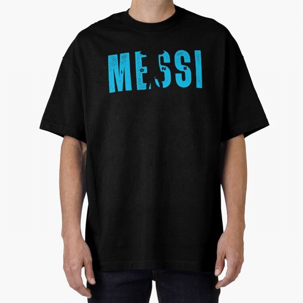Lionel 10 The Goat Oversized T-Shirt Represent the Passion of Match Day Hype around FIFA World Cup 2026 USA Canada Mexico, Neymar, Haaland and Cristiano Ronaldo, Argentina and Brazil, Retro Football Energy, Iconic Rivalries, Trophy Chase Drama and