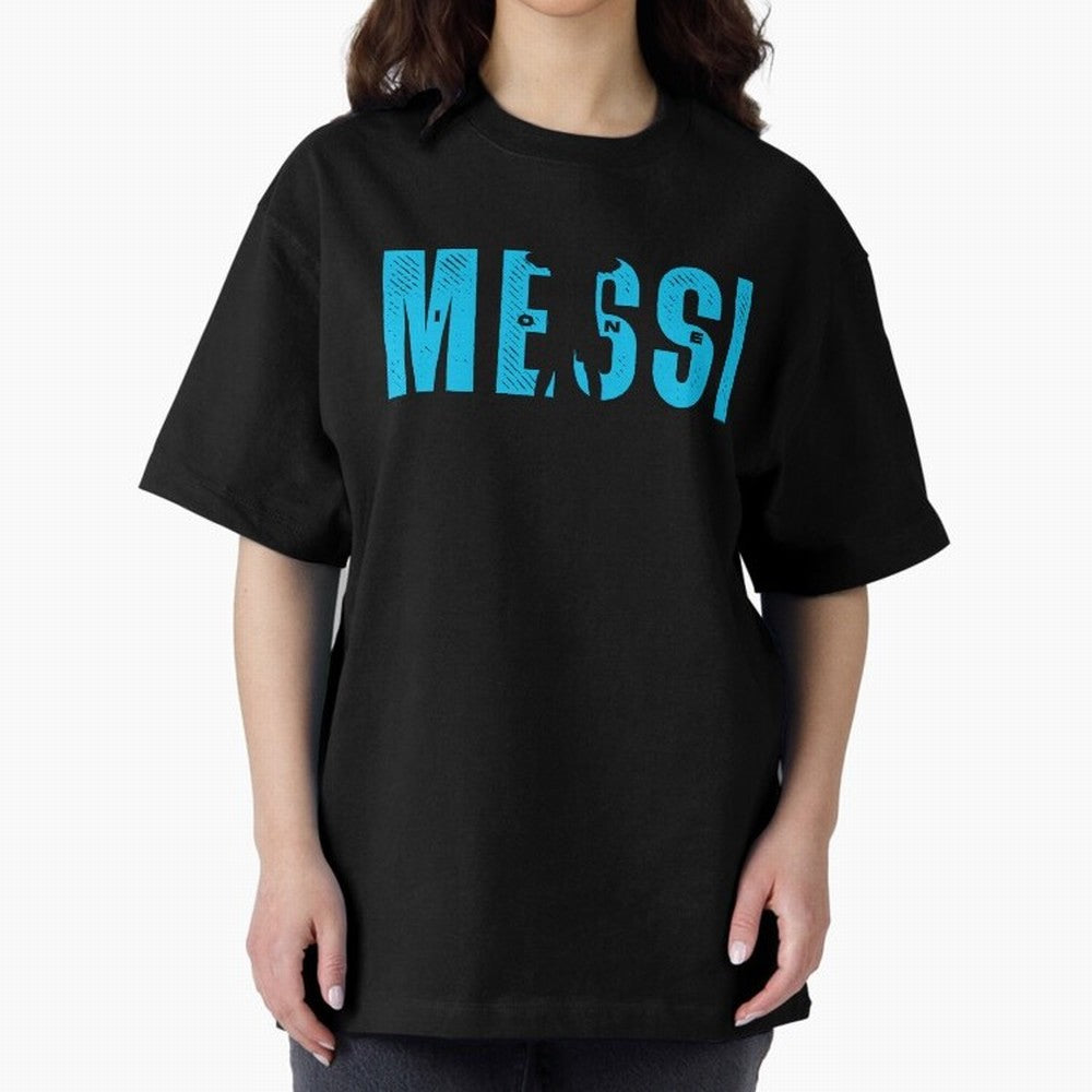 Lionel 10 The Goat Oversized T-Shirt Represent the Passion of Match Day Hype around FIFA World Cup 2026 USA Canada Mexico, Neymar, Haaland and Cristiano Ronaldo, Argentina and Brazil, Retro Football Energy, Iconic Rivalries, Trophy Chase Drama and