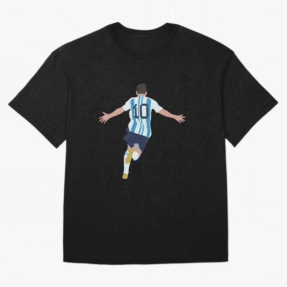 Lionel Messi minimalist illustration Classic T-Shirt Follow Global Football Passion for FIFA World Cup 2026 Group Stage, Celebrating Cristiano Ronaldo, Haaland and CR7, Argentina, France and Brazil, Classic Soccer Heritage, Championship Pressure,