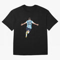Lionel Messi minimalist illustration Classic T-Shirt Follow Global Football Passion for FIFA World Cup 2026 Group Stage, Celebrating Cristiano Ronaldo, Haaland and CR7, Argentina, France and Brazil, Classic Soccer Heritage, Championship Pressure,