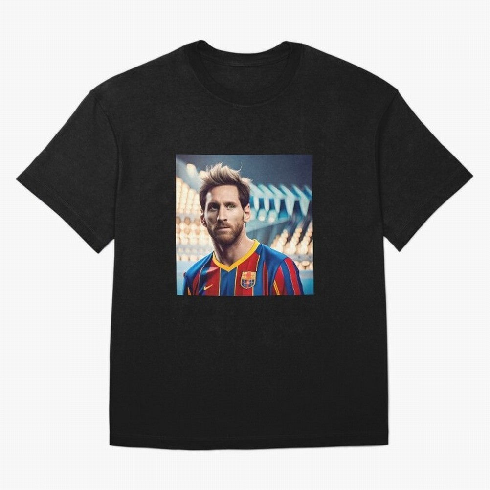 Messi Photo Realistic Paint Art Classic T-Shirt Make Game Day About FIFA World Cup 2026 with Cristiano Ronaldo, Argentina, France and Brazil Energy, Supporter Pride, Iconic Celebrations, Legendary Names and Global Match Day Energy; Great for Watch