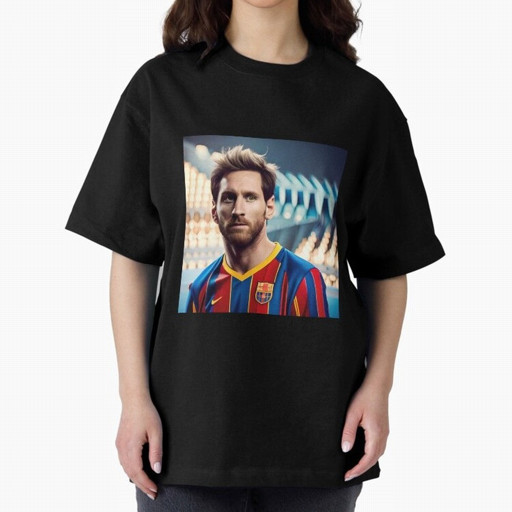Messi Photo Realistic Paint Art Classic T-Shirt Make Game Day About FIFA World Cup 2026 with Cristiano Ronaldo, Argentina, France and Brazil Energy, Supporter Pride, Iconic Celebrations, Legendary Names and Global Match Day Energy; Great for Watch