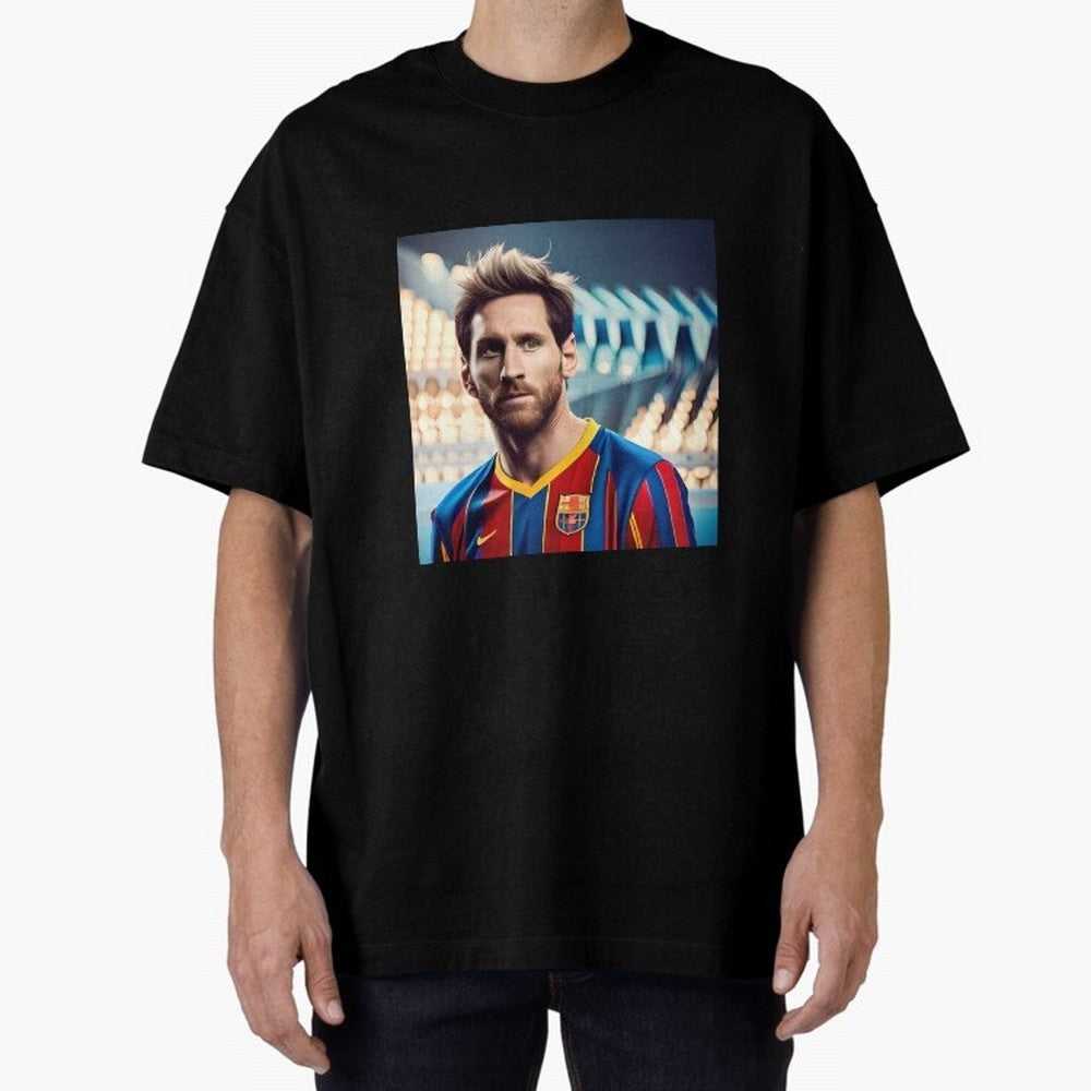 Messi Photo Realistic Paint Art Classic T-Shirt Make Game Day About FIFA World Cup 2026 with Cristiano Ronaldo, Argentina, France and Brazil Energy, Supporter Pride, Iconic Celebrations, Legendary Names and Global Match Day Energy; Great for Watch