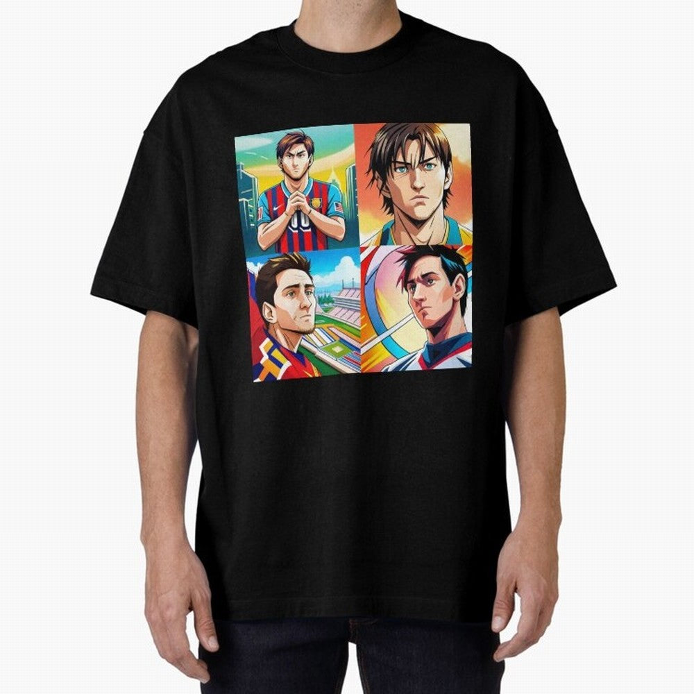 Messi Inspired Anime Art Pack Classic T-Shirt Celebrate National Team Dreams in FIFA World Cup 2026 Spirit, Built around France and Portugal, Haaland and Mbappe, Championship Spirit, Famous Goals, Roaring Crowds and International Football Unity;