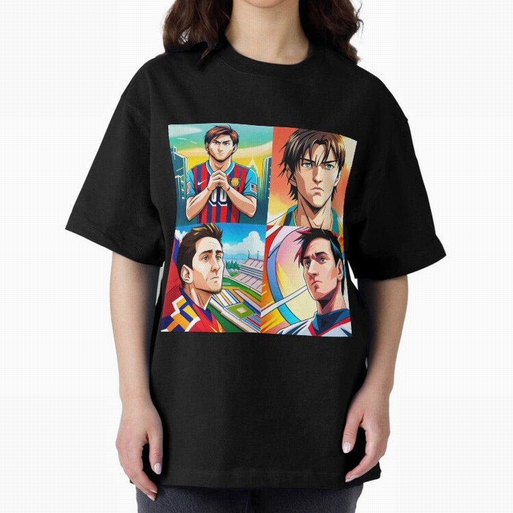 Messi Inspired Anime Art Pack Classic T-Shirt Celebrate National Team Dreams in FIFA World Cup 2026 Spirit, Built around France and Portugal, Haaland and Mbappe, Championship Spirit, Famous Goals, Roaring Crowds and International Football Unity;