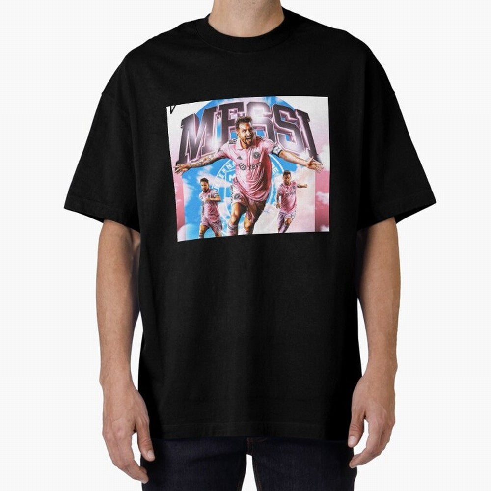 Inter Miami Messi Oversized T-Shirt Create the FIFA World Cup 2026 USA Canada Mexico Journey through Messi, CR7 and Mbappe Highlights, Argentina, France and Brazil Pride, Match Day Excitement, Supporter Culture, Golden Goals and Global Football