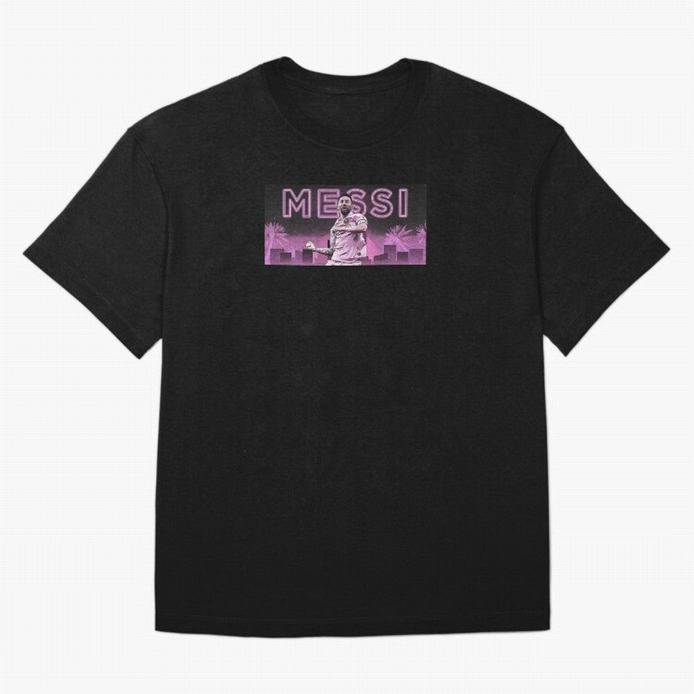 Miami Messi Oversized T-Shirt Celebrate Unforgettable Nights in FIFA World Cup 2026 Group Stage for Fans of Cristiano Ronaldo and France and Portugal, Bringing Stadium Memories, Football Loyalty, International Chants and Championship Tradition;