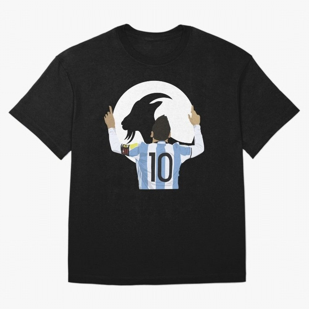 Lionel Messi Goat Oversized T-Shirt Live the Energy of Global Football Passion for FIFA World Cup 2026 USA Canada Mexico, Filled with Mbappe and Neymar, Spain, Tournament Hype, Historic Matchups, Family Viewing Parties and Global Sports Pride; Made