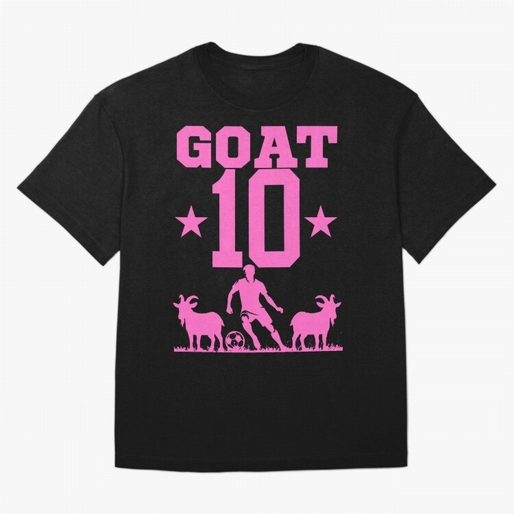 The Goat 10 Miami Champion Classic T-Shirt Capture the FIFA World Cup 2026 Group Stage Journey through Haaland and Mbappe Highlights, Argentina and Brazil Pride, Worldwide Fan Energy, Dramatic Goals, Stadium Lights and Championship Celebrations;