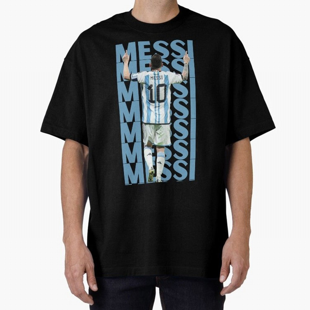 Lionel Messi | 10 | Argentina | Barcelona | Goat Oversized T-Shirt Fuel the Hype around the FIFA World Cup 2026 Journey through Mbappe and Neymar Highlights, Netherlands Pride, Game Day Rituals, Football Legends, Country Pride and the Road to the