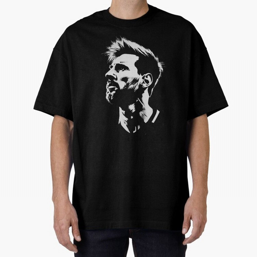 Messi Stencil Graphic poster design Classic T-Shirt Celebrate Unforgettable Nights in FIFA World Cup 2026 for Fans of Mbappe and Neymar and Spain and Netherlands, Bringing Championship Spirit, Famous Goals, Roaring Crowds and International Football