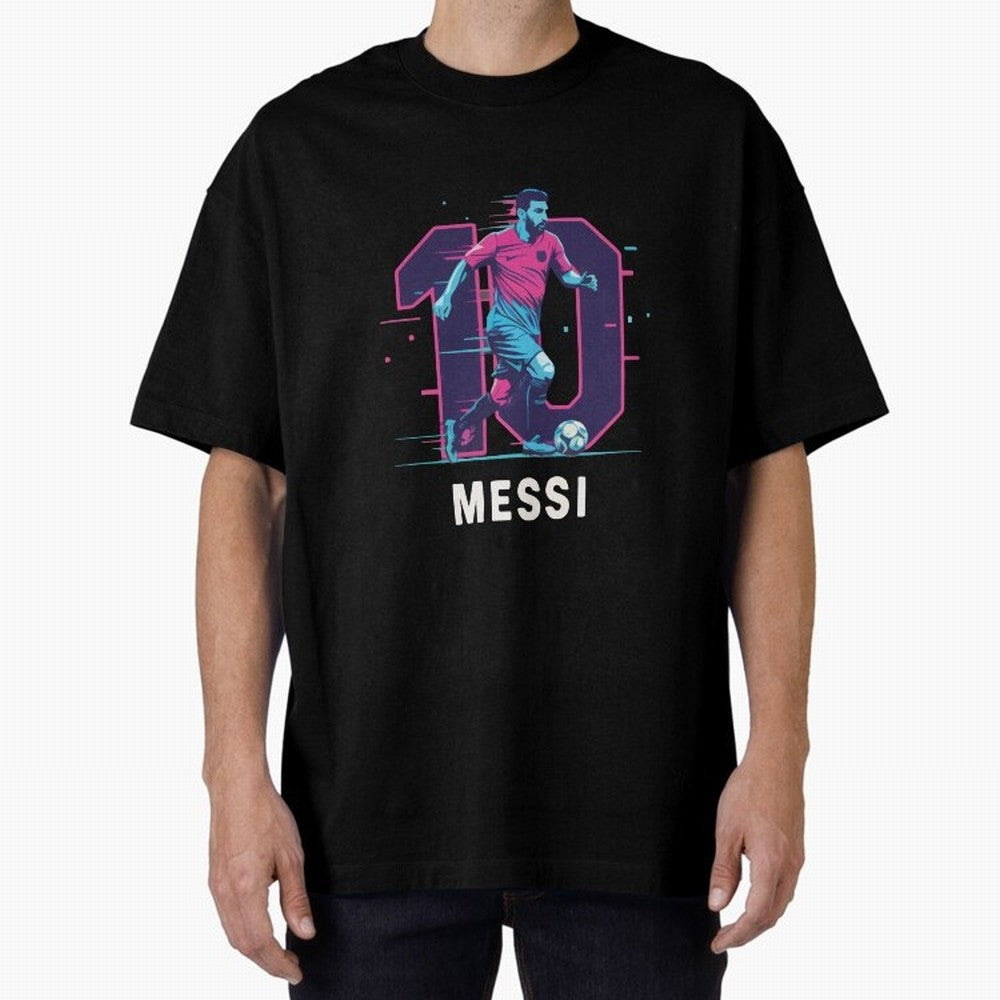 Messi 10 GOAT Oversized T-Shirt Show Passion for the Stars of FIFA World Cup 2026 Group Stage Driven by Messi, Portugal, Spain and Germany Energy, Classic Soccer Heritage, Championship Pressure, Fan Loyalty and International Pride; Ideal for
