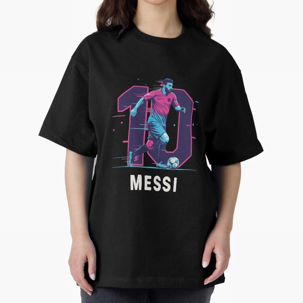 Messi 10 GOAT Oversized T-Shirt Show Passion for the Stars of FIFA World Cup 2026 Group Stage Driven by Messi, Portugal, Spain and Germany Energy, Classic Soccer Heritage, Championship Pressure, Fan Loyalty and International Pride; Ideal for