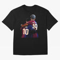 Lionel Messi and Foster child Classic T-Shirt Turn Up for the FIFA World Cup 2026 Journey through CR7 and Messi Highlights, Portugal Pride, Classic Soccer Heritage, Championship Pressure, Fan Loyalty and International Pride; Great for Supporters