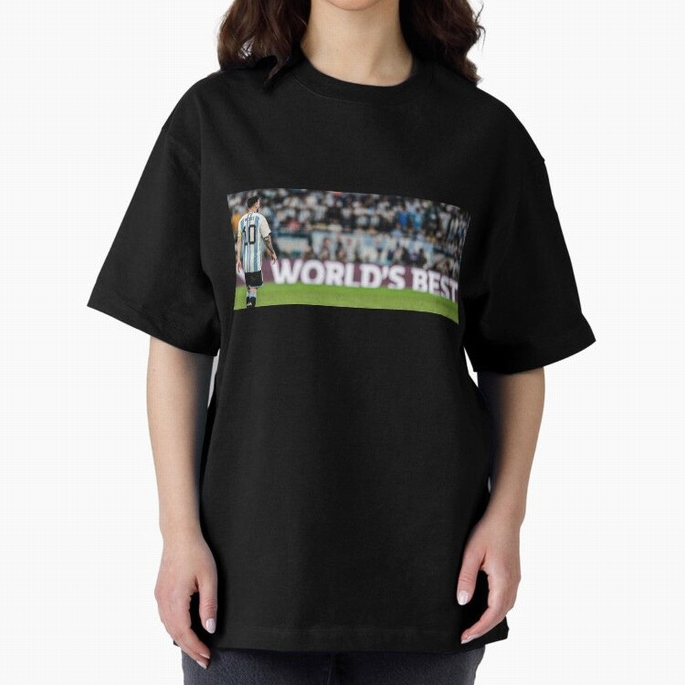 Argentina Leo Messi world best picture Oversized T-Shirt Bring Legendary Rivalry Energy to FIFA World Cup 2026 Group Stage for Fans of Cristiano Ronaldo, Haaland and CR7 and Argentina, Bringing Football Festival Excitement, Trophy Ambitions,