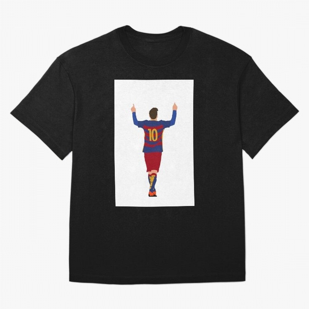 Lionel Messi - FC Barcelona Essential T-Shirt Stand Out with Spirit from Global Football Passion for FIFA World Cup 2026 USA Canada Mexico, Centered on Mbappe, Germany, Football History, Final Match Energy, Crowd Noise and Once in a Lifetime