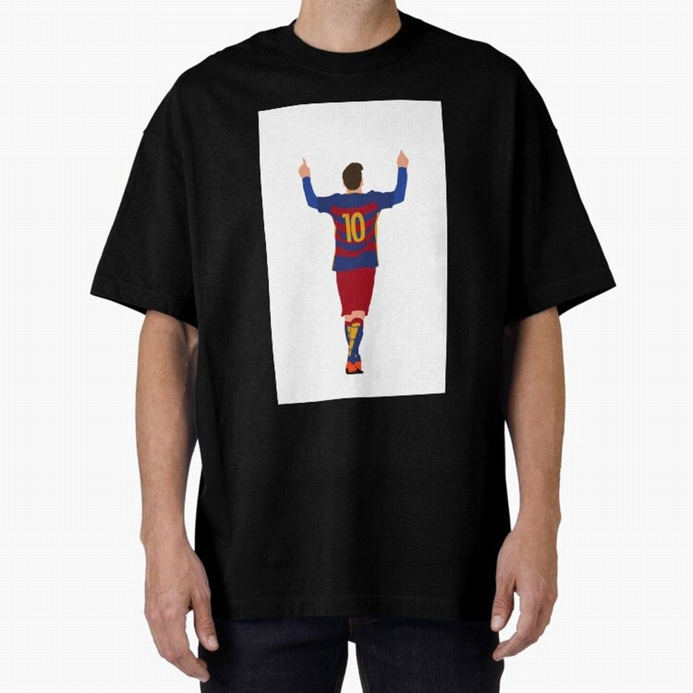 Lionel Messi - FC Barcelona Essential T-Shirt Stand Out with Spirit from Global Football Passion for FIFA World Cup 2026 USA Canada Mexico, Centered on Mbappe, Germany, Football History, Final Match Energy, Crowd Noise and Once in a Lifetime