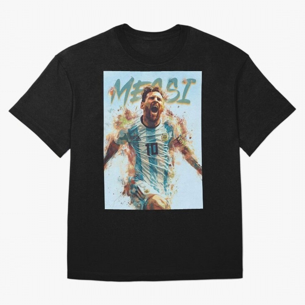 Argentina World Champs Messi Number Oversized T-Shirt Turn Up for FIFA World Cup 2026 for Fans of Messi and Cristiano Ronaldo and England, Bringing Football Passion, Legendary Performances, Festival Vibes and Supporter Community; Ideal for Football