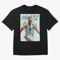 Argentina World Champs Messi Number Oversized T-Shirt Turn Up for FIFA World Cup 2026 for Fans of Messi and Cristiano Ronaldo and England, Bringing Football Passion, Legendary Performances, Festival Vibes and Supporter Community; Ideal for Football