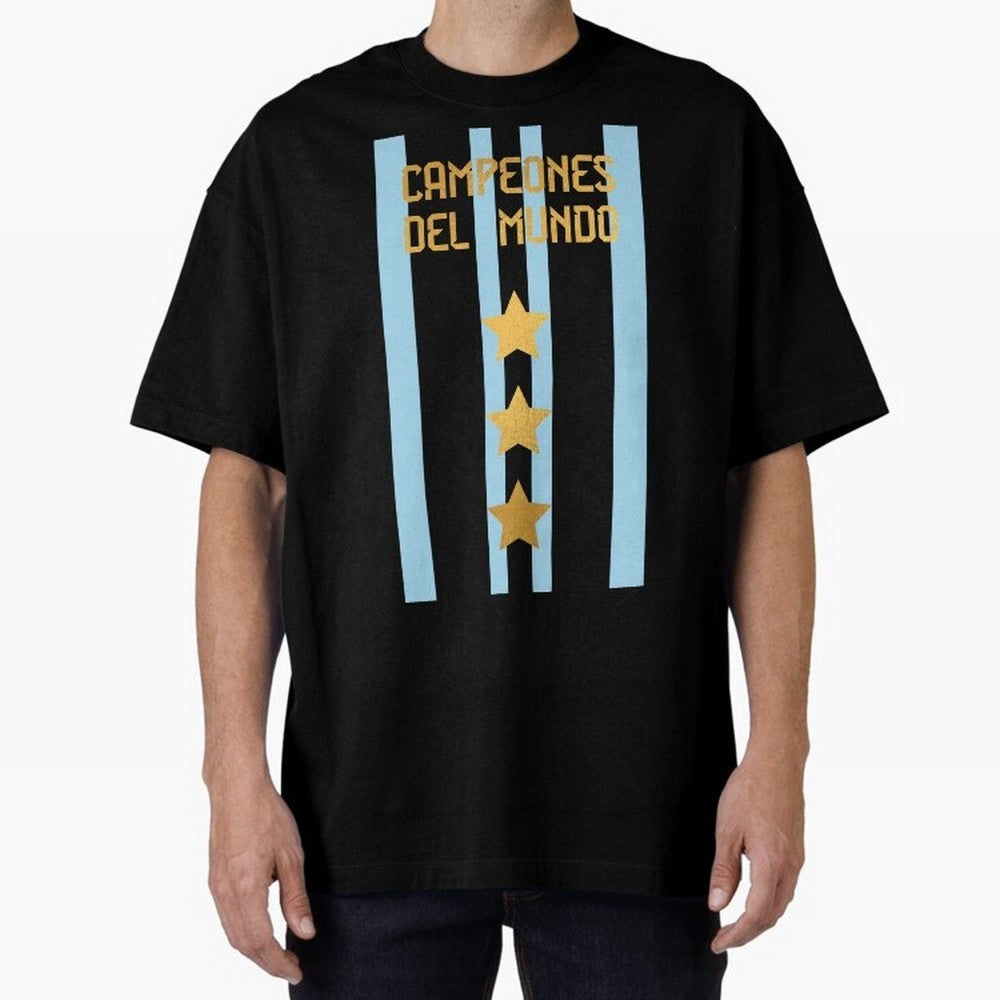 Argentina Jersey 3 Stars World Champions Classic T-Shirt Feel Global Football Passion for FIFA World Cup 2026 Group Stage, Featuring Haaland and Mbappe, Netherlands, Worldwide Fan Energy, Dramatic Goals, Stadium Lights and Championship