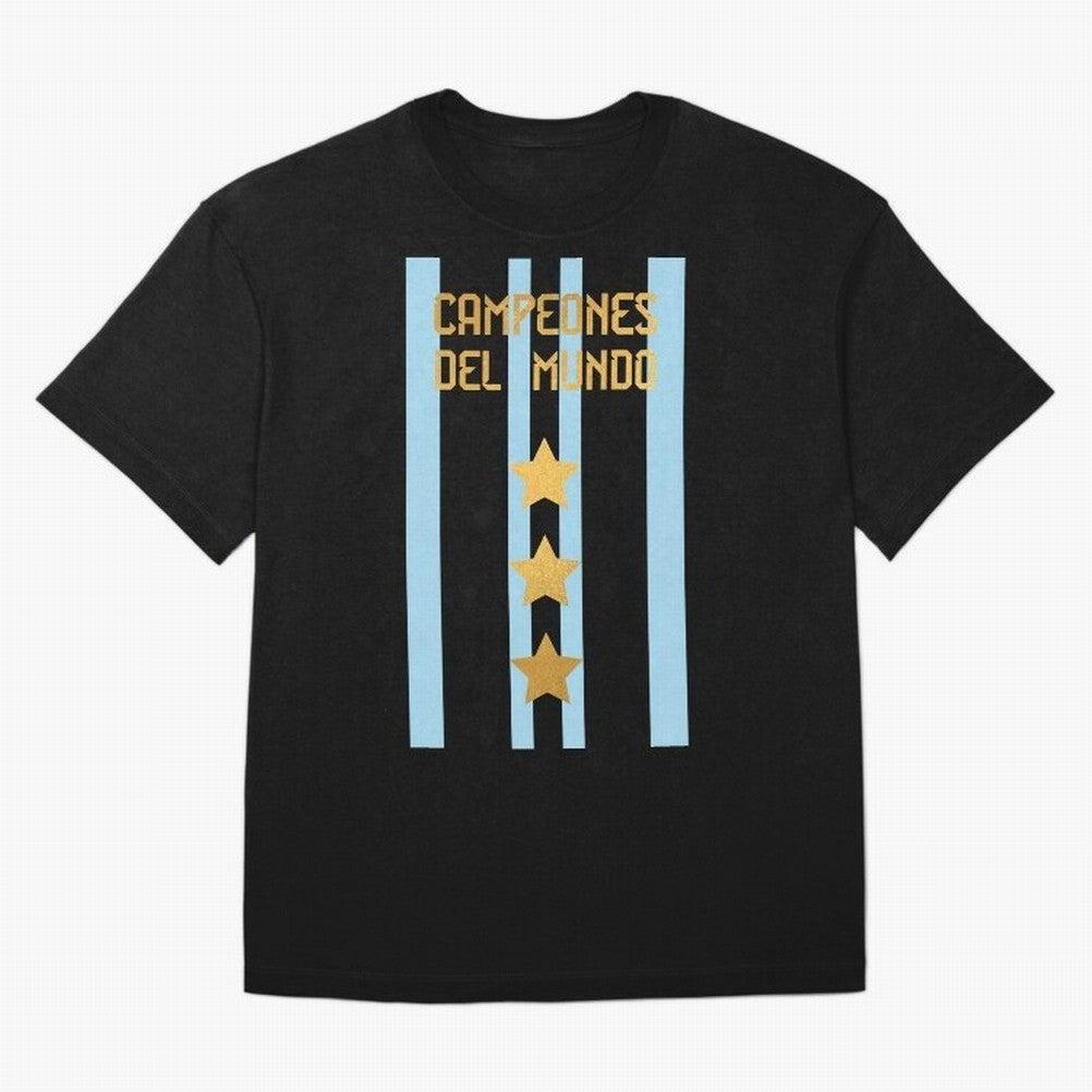 Argentina Jersey 3 Stars World Champions Classic T-Shirt Feel Global Football Passion for FIFA World Cup 2026 Group Stage, Featuring Haaland and Mbappe, Netherlands, Worldwide Fan Energy, Dramatic Goals, Stadium Lights and Championship