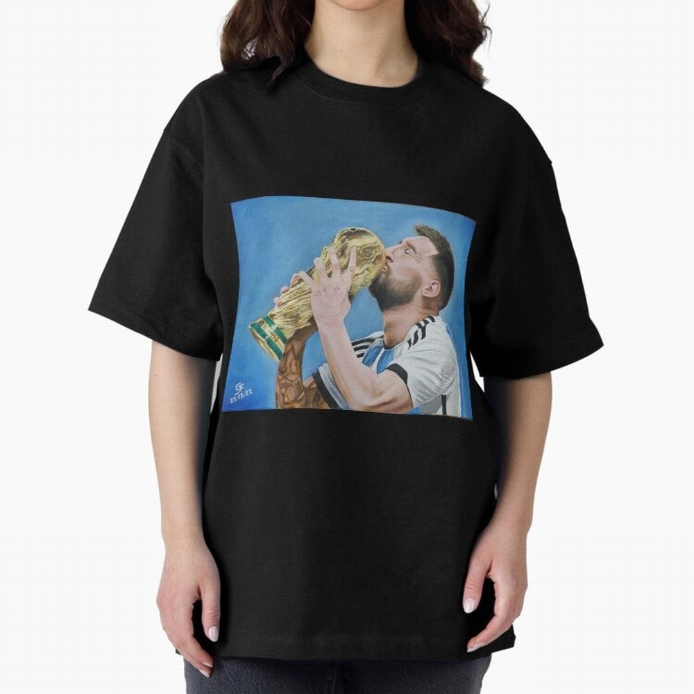 Lionel Messi Oversized T-Shirt Bring Match Day Fire to Global Football Passion for FIFA World Cup 2026 USA Canada Mexico, Connected to Neymar, Haaland and Cristiano Ronaldo, Spain, Football History, Final Match Energy, Crowd Noise and Once in a