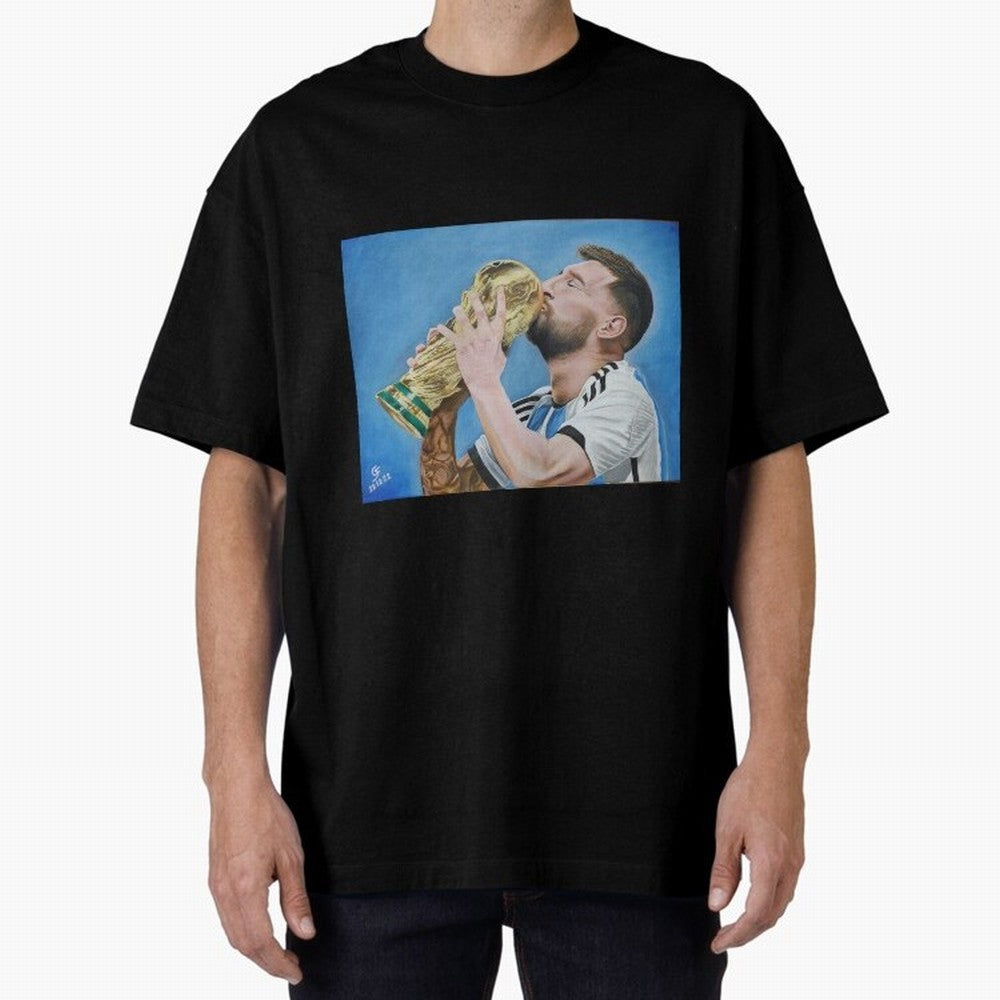 Lionel Messi Oversized T-Shirt Bring Match Day Fire to Global Football Passion for FIFA World Cup 2026 USA Canada Mexico, Connected to Neymar, Haaland and Cristiano Ronaldo, Spain, Football History, Final Match Energy, Crowd Noise and Once in a