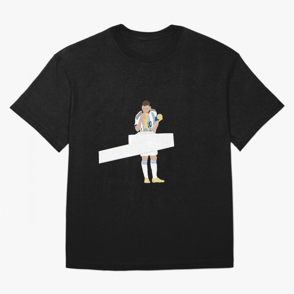 Messi minimalist design Oversized T-Shirt Honor Football Greatness during the FIFA World Cup 2026 Journey through Cristiano Ronaldo, Haaland and CR7 Highlights, Portugal, Spain and Germany Pride, Sports Nostalgia, International Competition, Famous