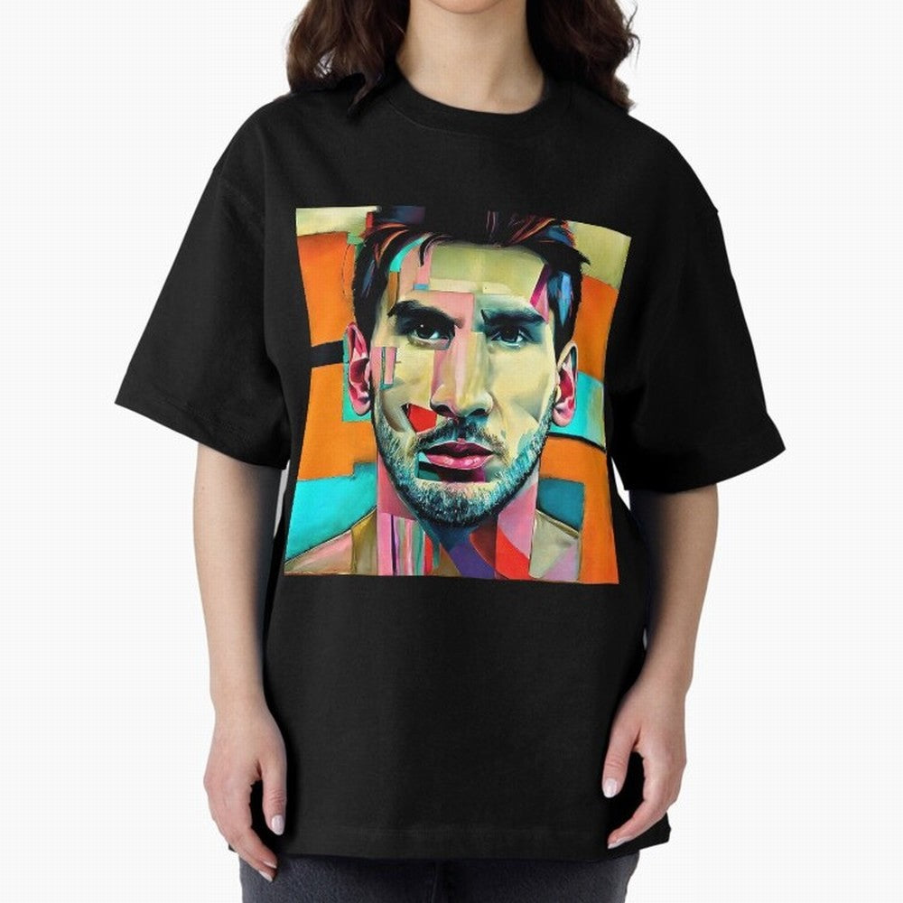 Messi on modern art Classic T-Shirt Honor Football Greatness during Match Day Hype around FIFA World Cup 2026, Messi, CR7 and Mbappe, Brazil, Portugal and Argentina, Goal Celebration Energy, Supporter Heritage, Football Icons and Worldwide