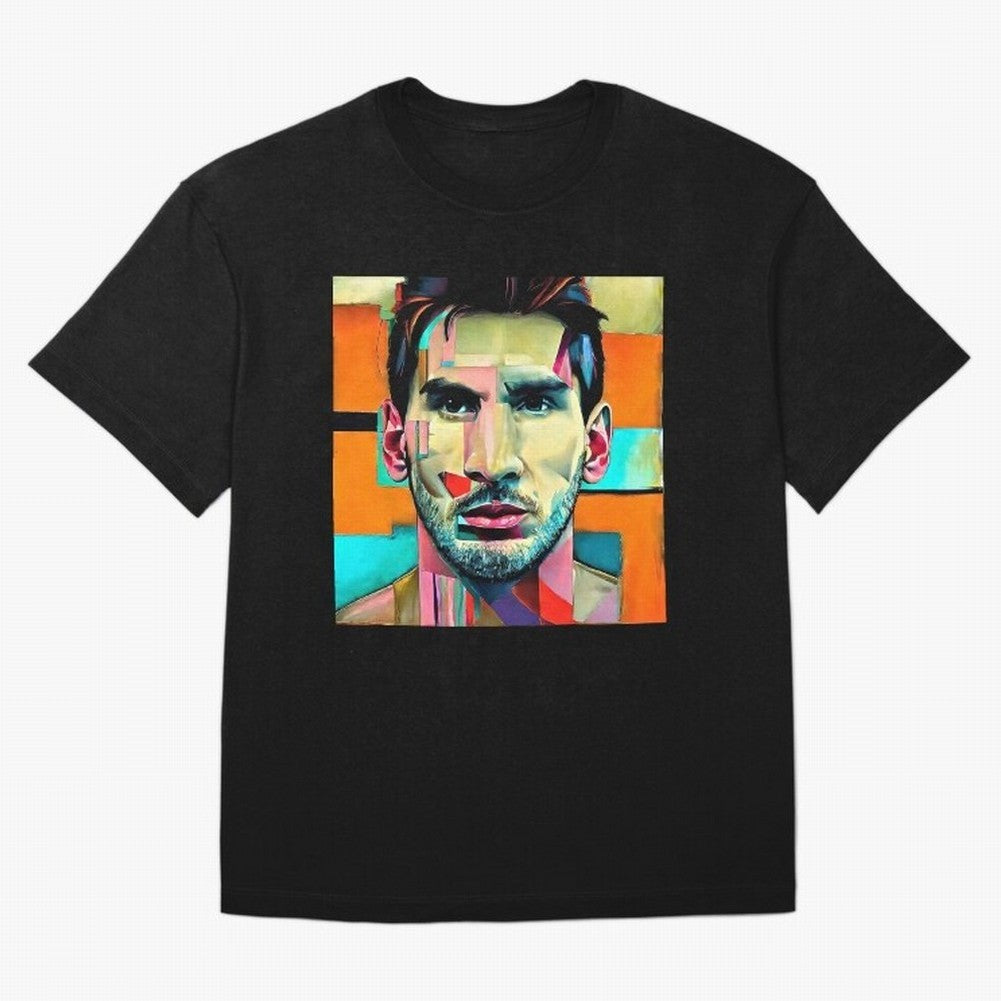 Messi on modern art Classic T-Shirt Honor Football Greatness during Match Day Hype around FIFA World Cup 2026, Messi, CR7 and Mbappe, Brazil, Portugal and Argentina, Goal Celebration Energy, Supporter Heritage, Football Icons and Worldwide
