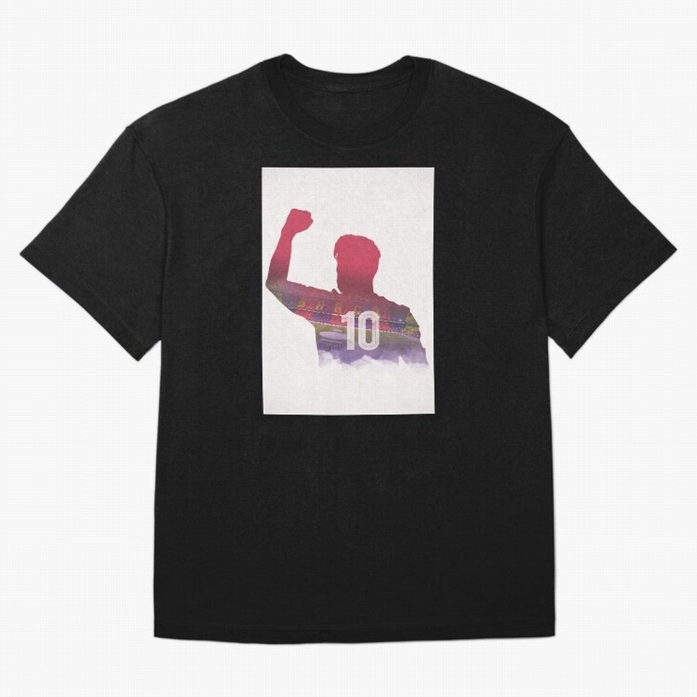 Lionel Messi Artwork Oversized T-Shirt Honor the Beautiful Game during the FIFA World Cup 2026 Group Stage Journey through CR7 Highlights, France Pride, Vintage Soccer Flavor, Modern Football Stars, National Flags and Final Night Emotion; Ideal for
