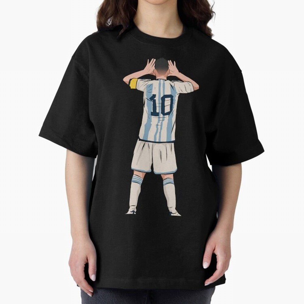 Lionel Messi Oversized T-Shirt Bring Retro Soccer Energy to FIFA World Cup 2026 USA Canada Mexico Built around Cristiano Ronaldo, France and Portugal Energy, Fan Favorite Moments, National Team Passion, Big Match Drama and Soccer History; Built for