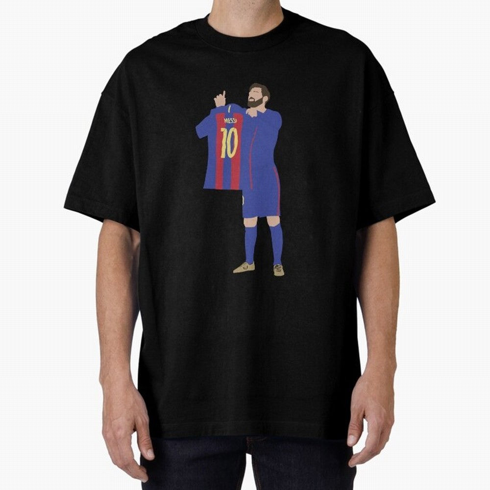 Messi minimalist design Oversized T-Shirt Feel the Heartbeat of FIFA World Cup 2026 Capturing Messi, Neymar and Mbappe, Germany Energy, Classic Soccer Heritage, Championship Pressure, Fan Loyalty and International Pride; Ideal for Fans Who Follow