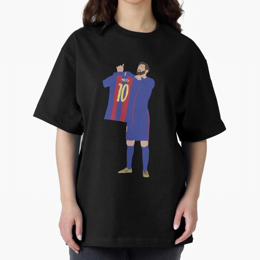 Messi minimalist design Oversized T-Shirt Feel the Heartbeat of FIFA World Cup 2026 Capturing Messi, Neymar and Mbappe, Germany Energy, Classic Soccer Heritage, Championship Pressure, Fan Loyalty and International Pride; Ideal for Fans Who Follow