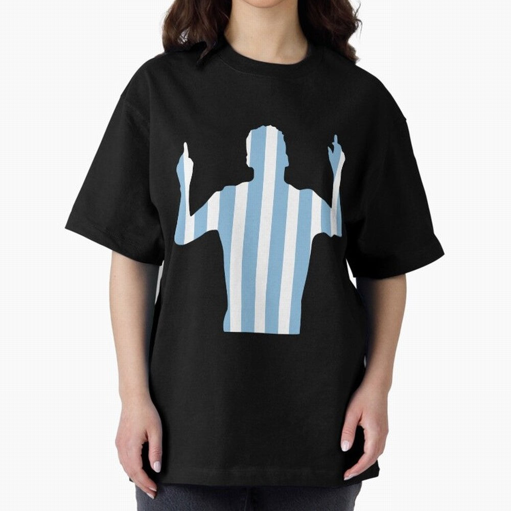 lionel Oversized T-Shirt Fuel Global Football Passion for FIFA World Cup 2026 Group Stage, Inspired by Neymar, France and Portugal, Goal Celebration Energy, Supporter Heritage, Football Icons and Worldwide Tournament Joy; Perfect for Supporters Who