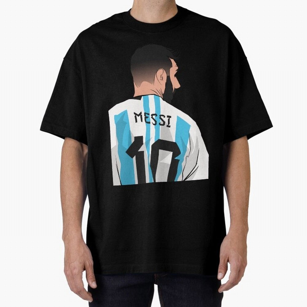 Messi Oversized T-Shirt Celebrate Rivalries and Pride in FIFA World Cup 2026 USA Canada Mexico Spirit, Featuring Brazil, CR7, Fan Favorite Moments, National Team Passion, Big Match Drama and Soccer History; Great for Watch Parties, Sports Bars,