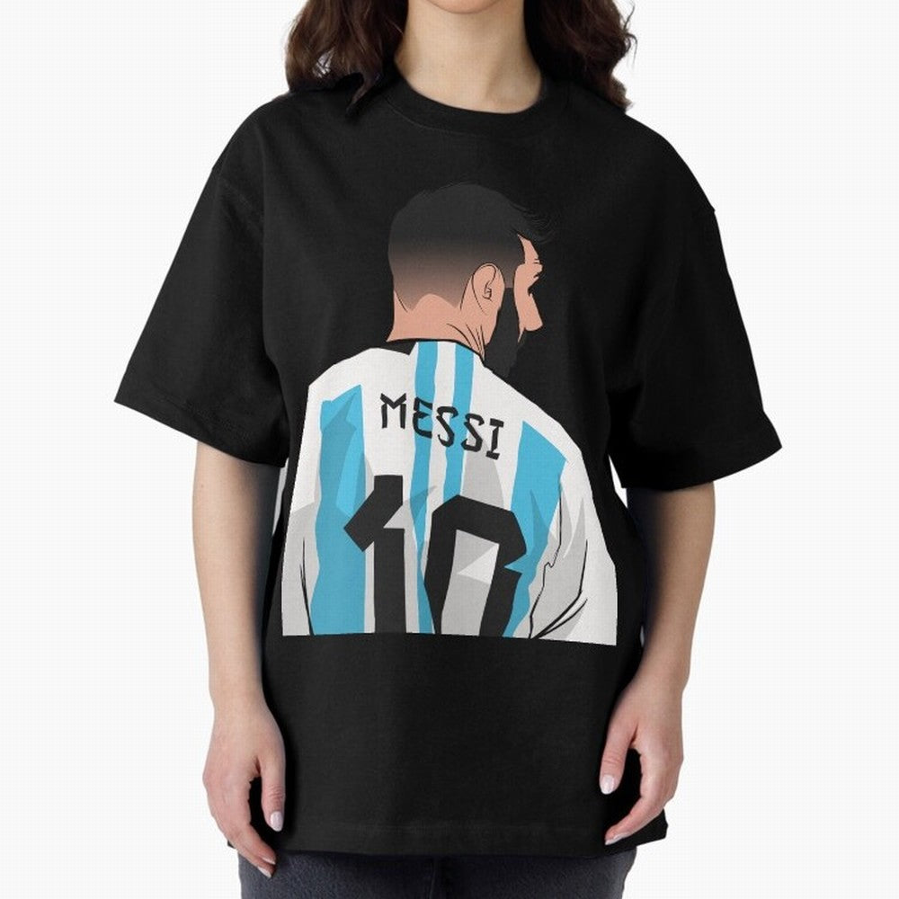 Messi Oversized T-Shirt Celebrate Rivalries and Pride in FIFA World Cup 2026 USA Canada Mexico Spirit, Featuring Brazil, CR7, Fan Favorite Moments, National Team Passion, Big Match Drama and Soccer History; Great for Watch Parties, Sports Bars,