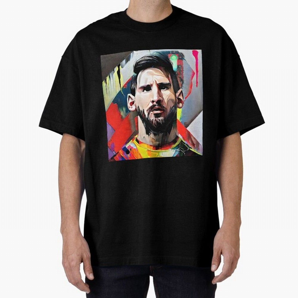Billboard with Messi Boxy T-Shirt Live the Energy of the FIFA World Cup 2026 Journey through Messi, CR7 and Mbappe Highlights, Argentina, France and Brazil Pride, Football Festival Excitement, Trophy Ambitions, Country Rivalries and Star Player