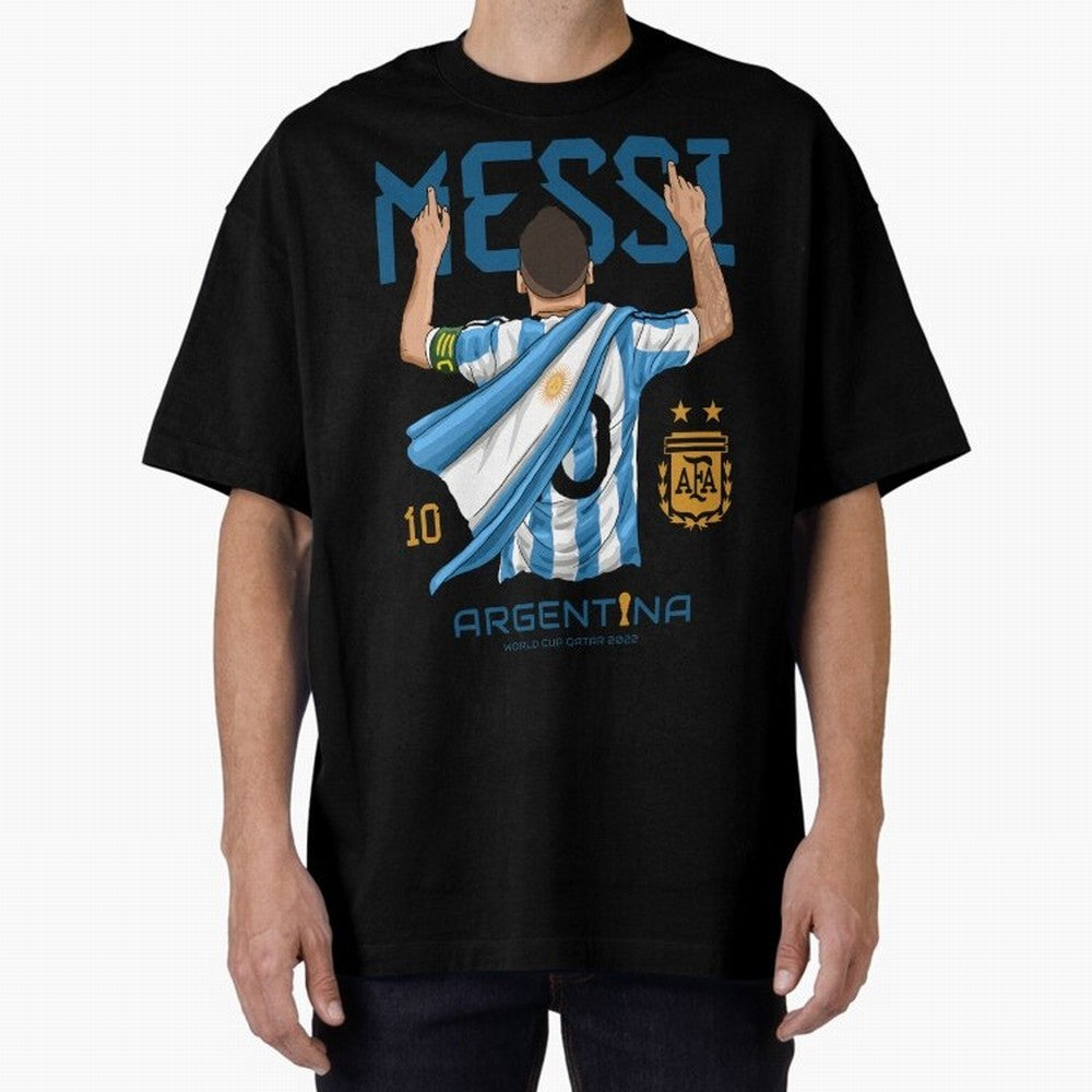 The King Leo Messi Legend Oversized T-Shirt Create FIFA World Cup 2026 for Fans of Messi, CR7 and Mbappe and Germany, Bringing Football History, Final Match Energy, Crowd Noise and Once in a Lifetime Moments; Great for Watch Parties, Sports Bars,