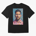 Portrait Painting of Lionel Messi Classic T-Shirt Fuel Your Fan Pride for FIFA World Cup 2026 Group Stage Filled with Cristiano Ronaldo, Haaland and CR7, Brazil, Portugal and Argentina Energy, Tournament Hype, Historic Matchups, Family Viewing